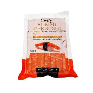 nipponia craby surimi per sushi con 57% di pesce bianco pregiato