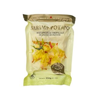 nipponia shrimp potato gamberi in laccio di patata