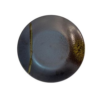 gold stone piatto giapponese in ceramica