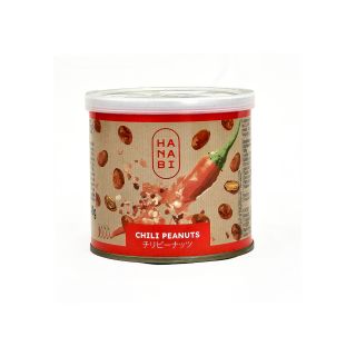 Hanabi Chili Peanuts arachidi aromatizzate al peperoncino in lattina salva-freschezza da 140 g