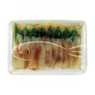 aburi ika calamaro crudo appena scottato in fette per sushi