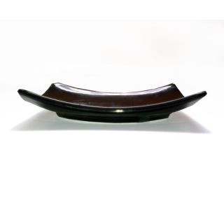 Piatto quadrato ceramica nera cm16