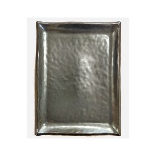 iron kessho piatto rettangolare in ceramica antracite