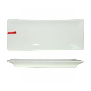 piatto bianco rettangolare