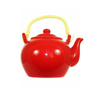 Teiera in ceramica rossa 80cl