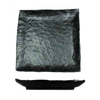 piatto quadrato L nero