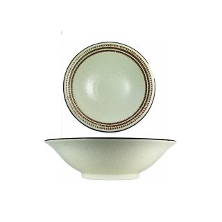 scodella in ceramica bianca decorata