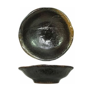 Dark brown Ciotola in ceramica