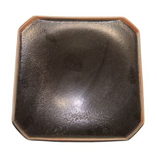 Tenmoku Black piatto quadrato 26