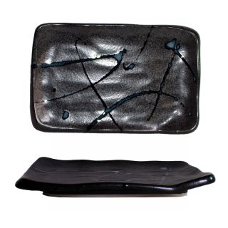 stars piatto in ceramica rettangolare