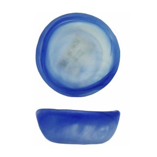 Nuvola Ciotolina per soia in vetro bianco-blu