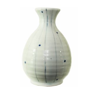 Bottiglia sakè 30cl bianca righe blu