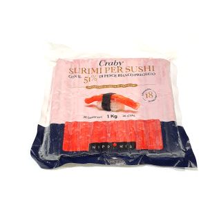nipponia craby surimi per sushi con il 51% di pesce bianco pregiato