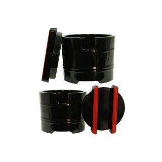 Porta Gari Porta zenzero marinato in melamina nera da tavolo